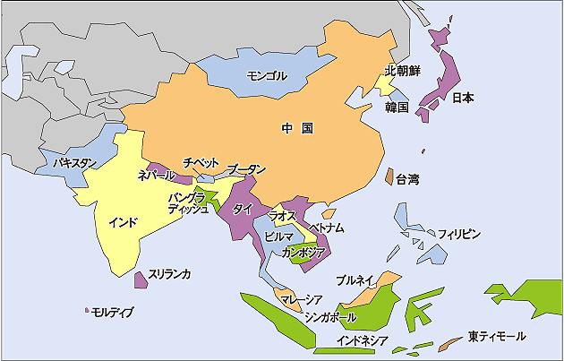 東南アジア　マップ